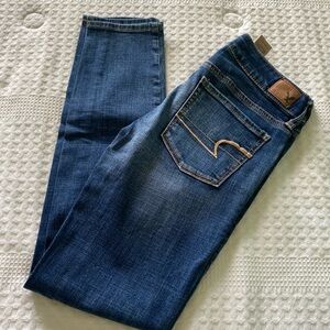 American Eagle Outfitters Dark Blue SKINNY Denim Jeans